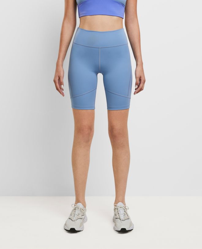 Essential Biker Shorts 8" Light Blue