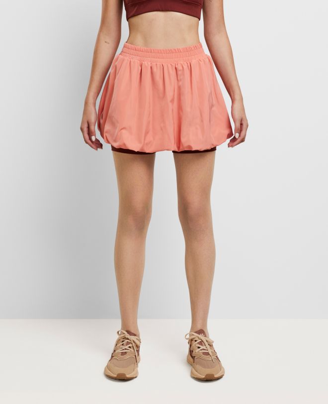 Daring Lined Skirt Peach