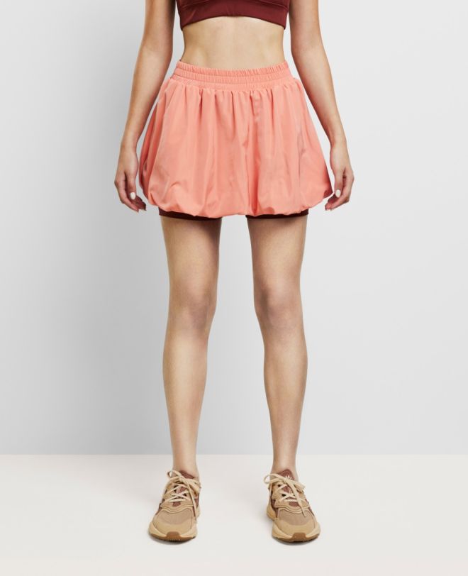 Daring Lined Skirt Peach