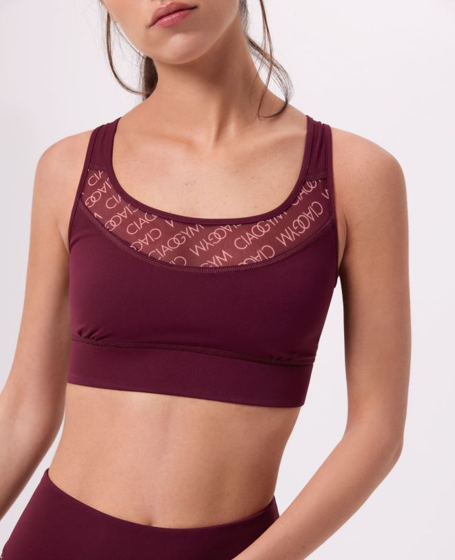 All Over Me Top Bordeaux