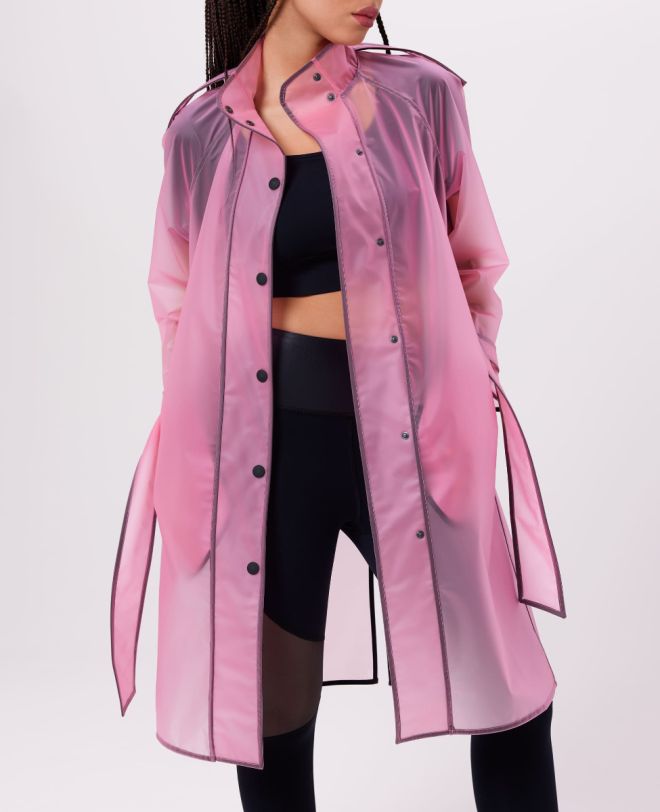Club Trench Coat Pink