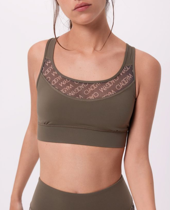 All Over Me Top Verde scuro